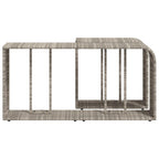 Scaffali Portaoggetti 2 pz Grigio Chiaro in Polyrattan