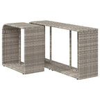 Scaffali Portaoggetti 2 pz Grigio Chiaro in Polyrattan