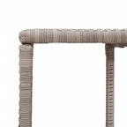 Scaffali Portaoggetti 2 pz Grigio Chiaro in Polyrattan