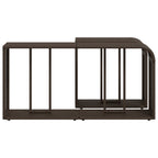 Scaffali Portaoggetti 2 pz Marrone in Polyrattan