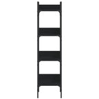 Libreria a 4 Ripiani Nera 35x30x138,5 cm in Legno Multistrato