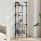 Libreria 4Ripiani Grigio Sonoma 35x30x138,5cm Legno Multistrato