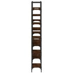 Libreria Rovere Marrone 155,5x24x166,5 cm in Legno Multistrato