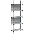 Libreria 5Ripiani Grigio Sonoma 60,5x24x166,5 Legno Multistrato