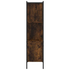 Libreria Rovere Fumo 72x28x109 cm in Legno Multistrato