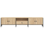 Mobile TV Cassetto Rovere Sonoma 200x25x44 cm Legno Multistrato