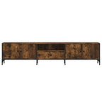 Mobile TV Cassetto Rovere Fumo 200x25x44 cm Legno Multistrato
