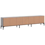 Mobile TV Cassetto Grigio Sonoma 200x25x44 cm Legno Multistrato