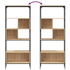 Libreria 5Ripiani Rovere Sonoma 76x33x188,5cm Legno Multistrato