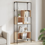 Libreria 5Ripiani Rovere Sonoma 76x33x188,5cm Legno Multistrato