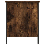 Panca Portaoggetti Rovere Fumo 40x42,5x50 cm Legno Multistrato