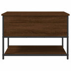 Panca Portaoggetti Rovere Marrone 70x42,5x47 Legno Multistrato