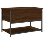 Panca Portaoggetti Rovere Marrone 70x42,5x47 Legno Multistrato