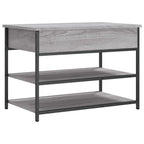 Panca Porta Scarpe Grigio Sonoma 70x42,5x50cm Legno Multistrato