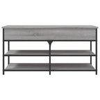 Panca Porta Scarpe Grigio Sonoma 100x42,5x50 Legno Multistrato