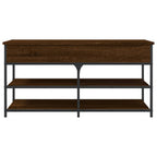 Panca Porta Scarpe Rovere Marrone 100x42,5x50 Legno Multistrato