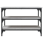 Panca Porta Scarpe Grigio Sonoma 70x38,5x49cm Legno Multistrato