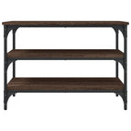 Panca Portascarpe Rovere Marrone 70x38,5x49cm Legno Multistrato