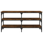 Panca Porta Scarpe Rovere Fumo 100x38,5x49cm Legno Multistrato