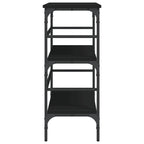 Tavolino Consolle Nero 100x32x75 cm in Legno Multistrato