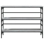 Tavolo Consolle Grigio Sonoma 100x32x75 cm in Legno Multistrato