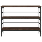 Tavolino Consolle Rovere Marrone 100x32x75 cm Legno Multistrato