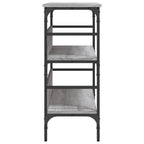 Tavolo Consolle Grigio Sonoma 100x32x75 cm in Legno Multistrato