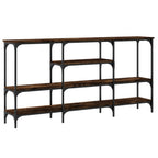 Tavolo Consolle Rovere Fumo 160x29x80 cm in Legno Multistrato