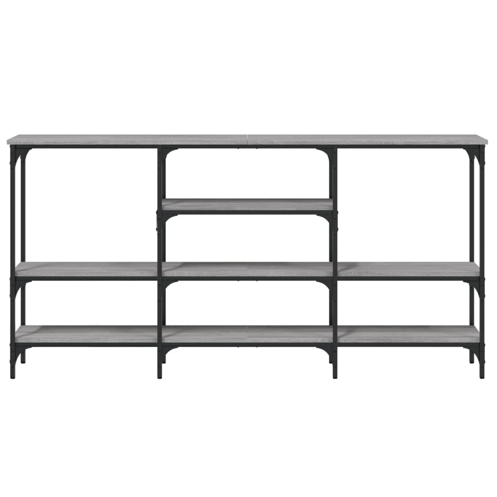Tavolo Consolle Grigio Sonoma 160x29x80 cm in Legno Multistrato