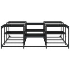 Tavolino da Salotto Nero 121x121x40 cm in Legno Multistrato