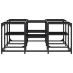 Tavolino da Salotto Nero 91x91x40 cm in Legno Multistrato