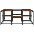 Tavolino da Salotto Rovere Fumo 91x91x40cm in Legno Multistrato