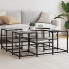 Tavolino da Salotto Grigio Sonoma 91x91x40 cm Legno Multistrato