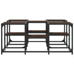 Tavolino da Salotto Rovere Marrone 91x91x40cm Legno Multistrato