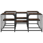 Tavolino da Salotto Rovere Marrone 91x91x40cm Legno Multistrato