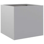 Fioriere 2pz Argento 32x30x29 cm in Acciaio Zincato