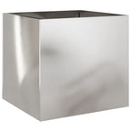 Fioriera Argento 42x40x39 cm in Acciaio Inox