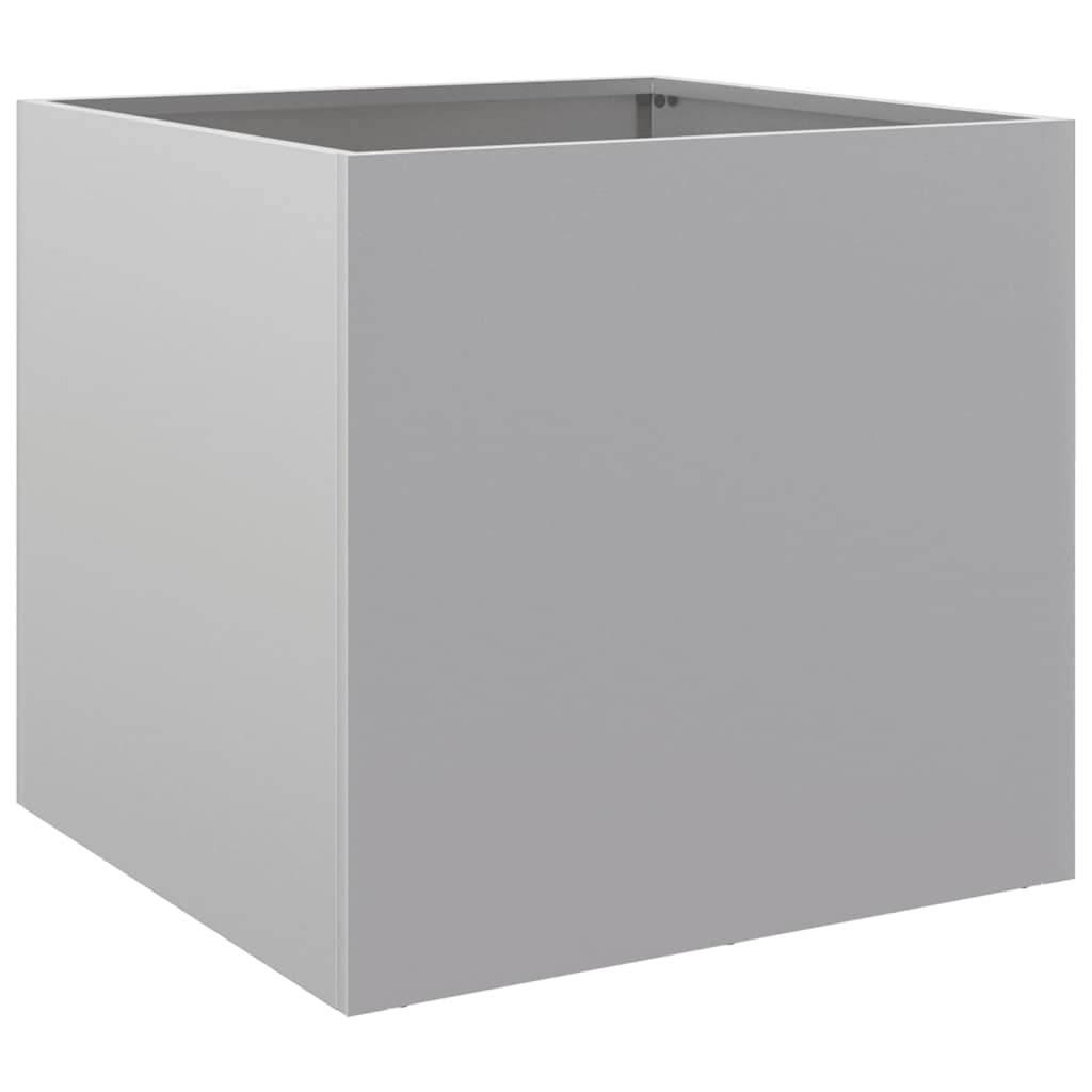 Fioriere 2pz Argento 49x47x46 cm in Acciaio Zincato