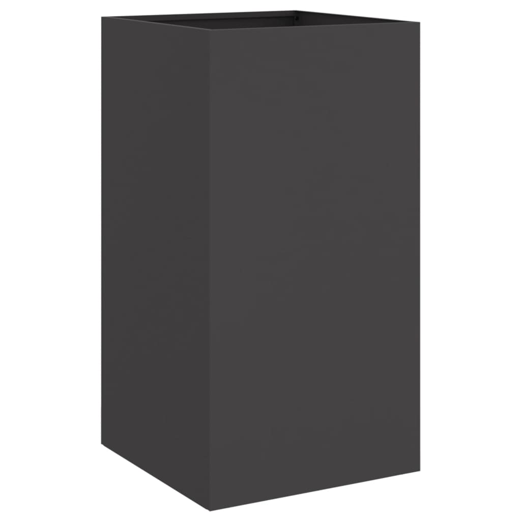 Fioriera Nera 42x38x75 cm in Acciaio