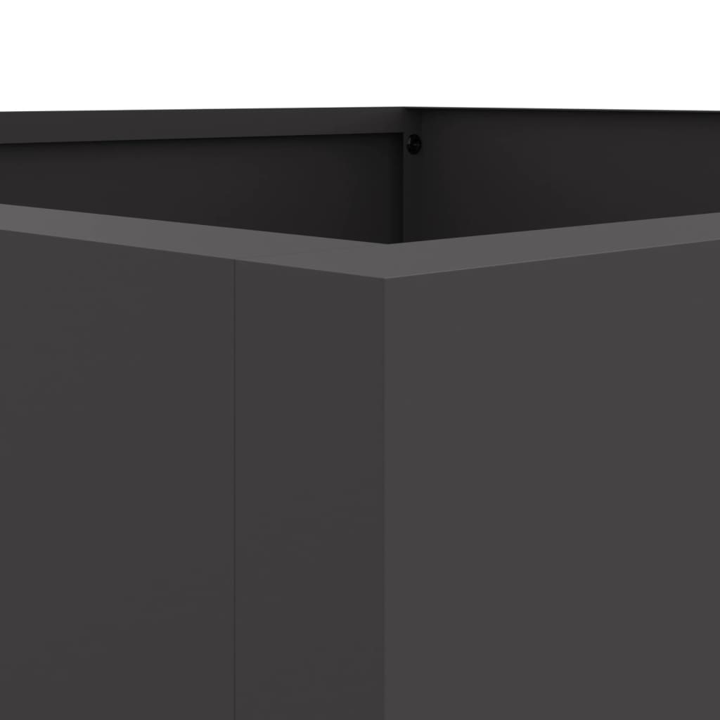 Fioriera Nera 42x38x75 cm in Acciaio