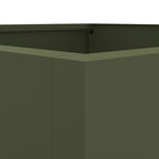 Fioriera Verde Oliva 52x48x75 cm in Acciaio