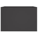 Fioriera Nera 62x30x29 cm in Acciaio