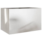 Fioriera Argento 62x40x39 cm in Acciaio Inox
