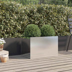 Fioriera Argento 62x40x39 cm in Acciaio Inox
