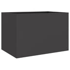 Fioriera Nera 62x47x46 cm in Acciaio