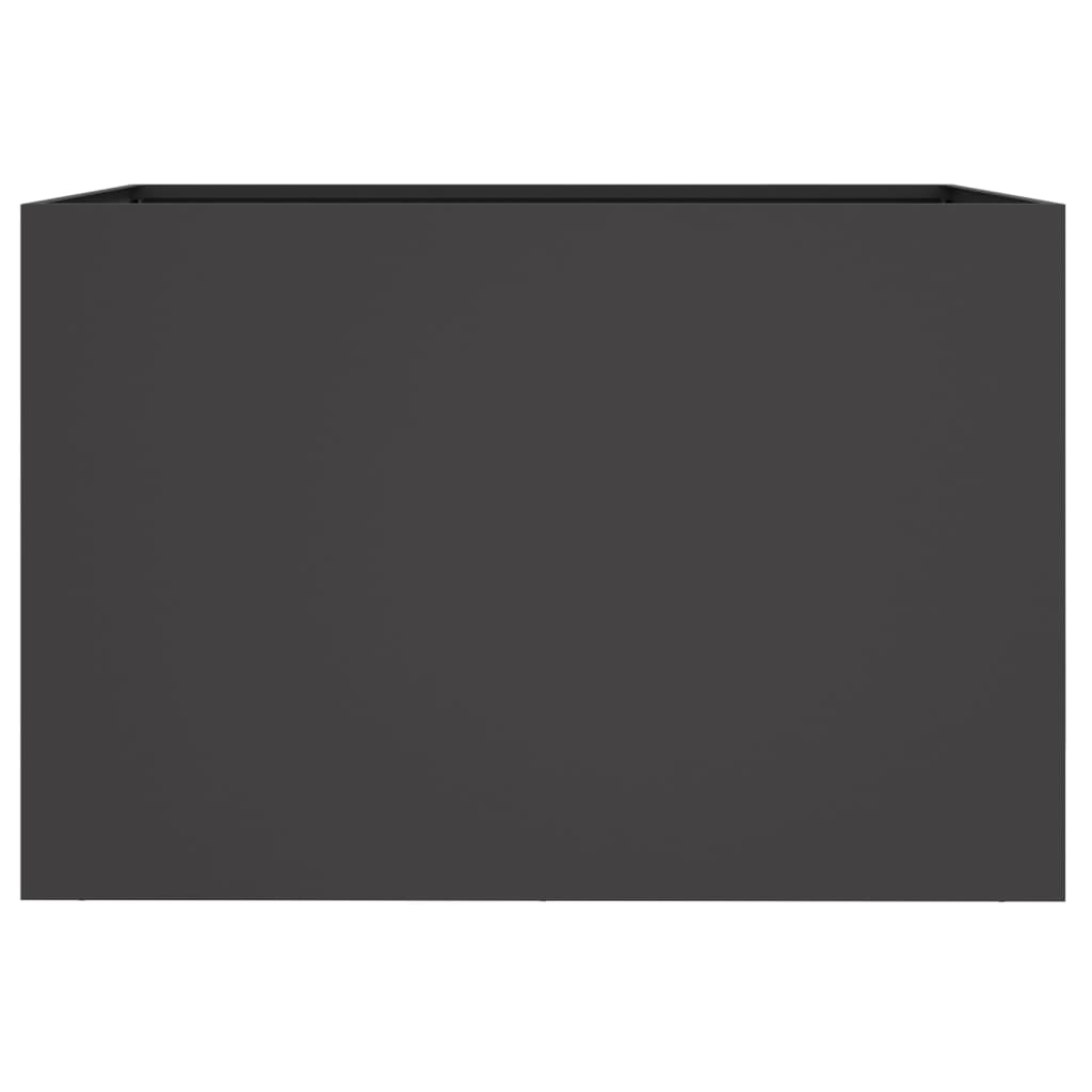 Fioriera Nera 62x47x46 cm in Acciaio