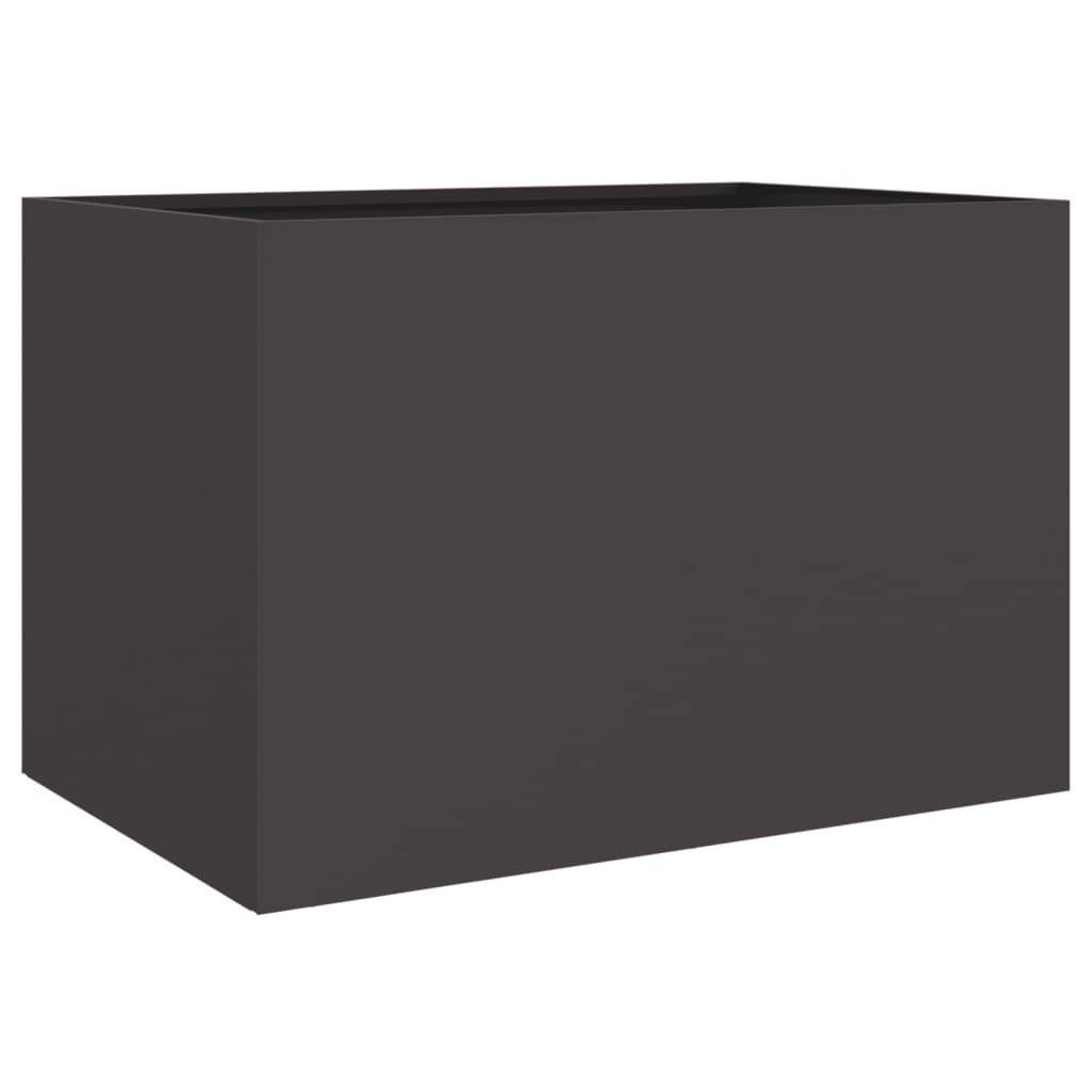 Fioriera Nera 62x47x46 cm in Acciaio