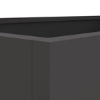 Fioriera Nera 62x47x46 cm in Acciaio