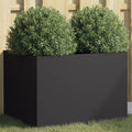 Fioriera Nera 62x47x46 cm in Acciaio