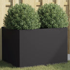 Fioriera Nera 62x47x46 cm in Acciaio